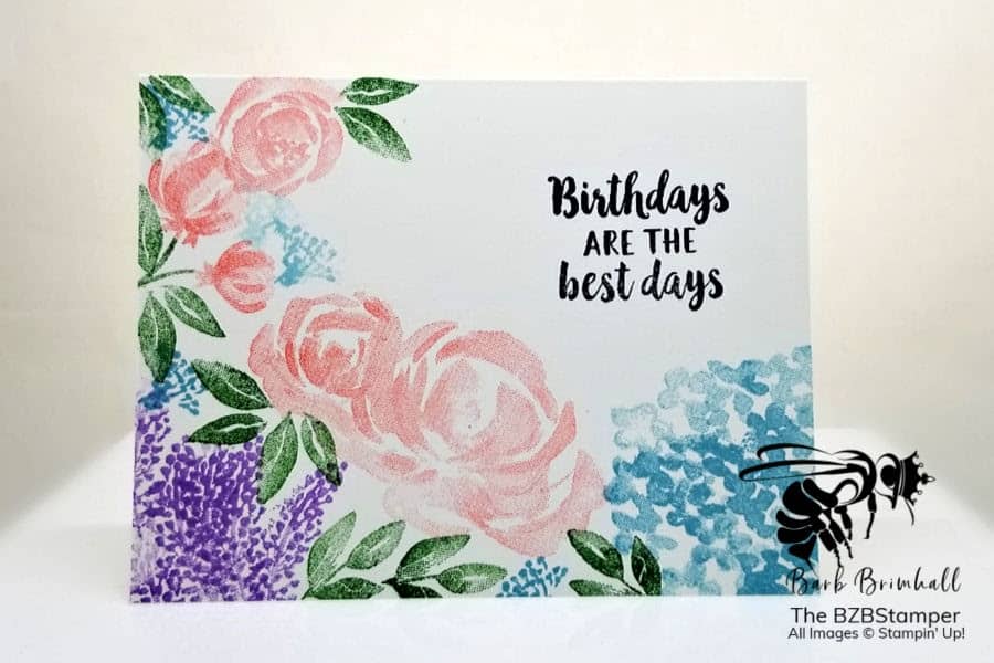 Simple Floral Birthday Card featuring the Beautiful Friendship Stamp Set by Stampin' Up!
