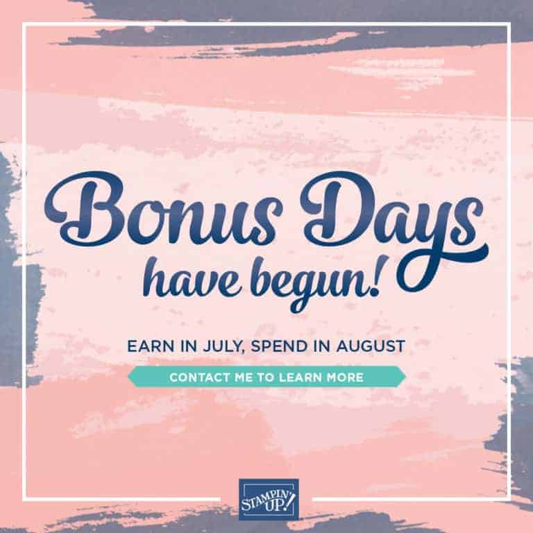Stampin' Up! Bonus Days Coupons 2020