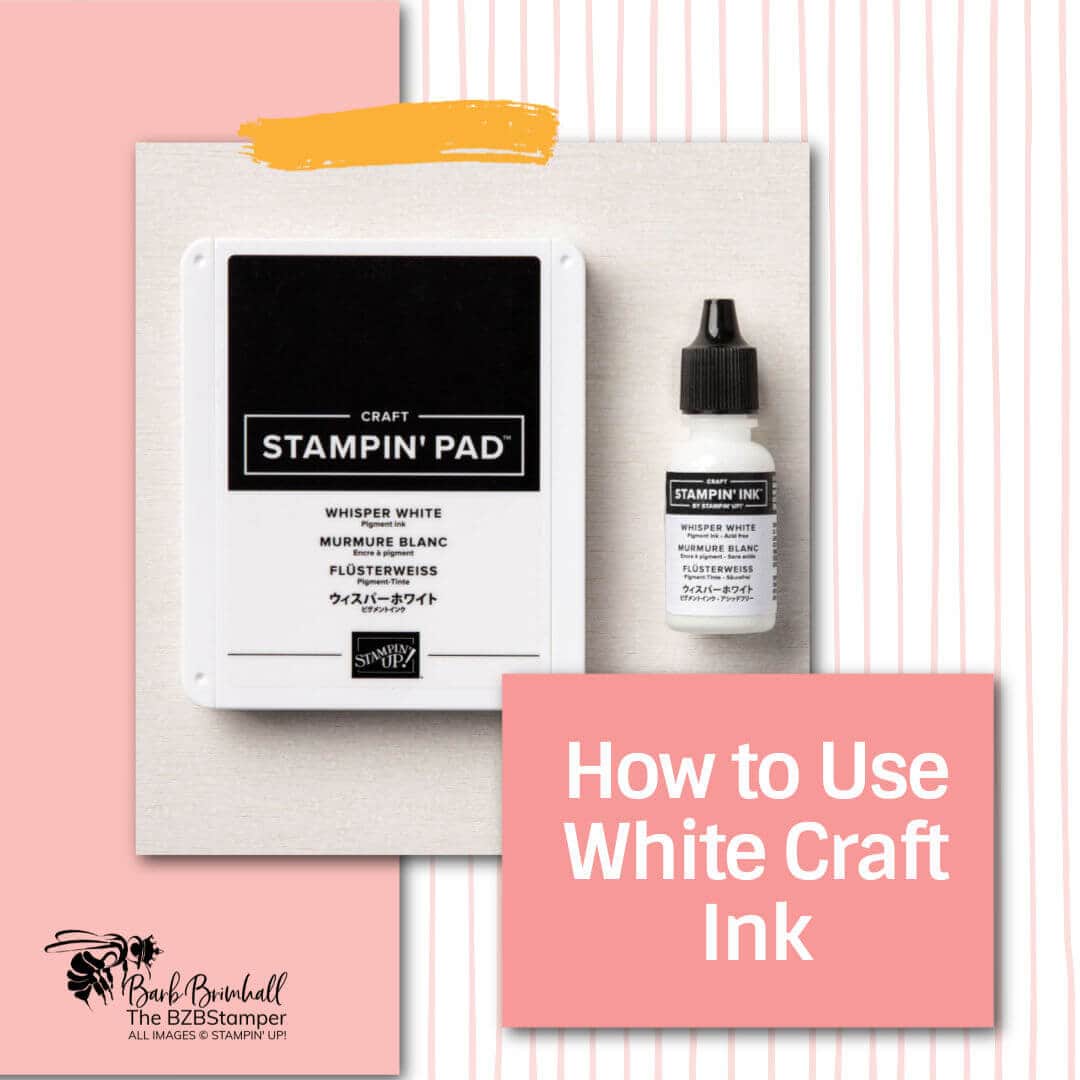 Stampin' Up! white craft ink pad and refill
