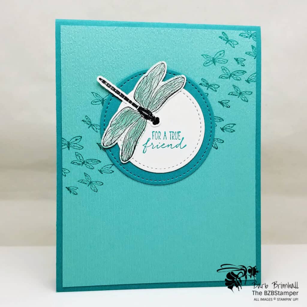 Blue Dragonfly Card