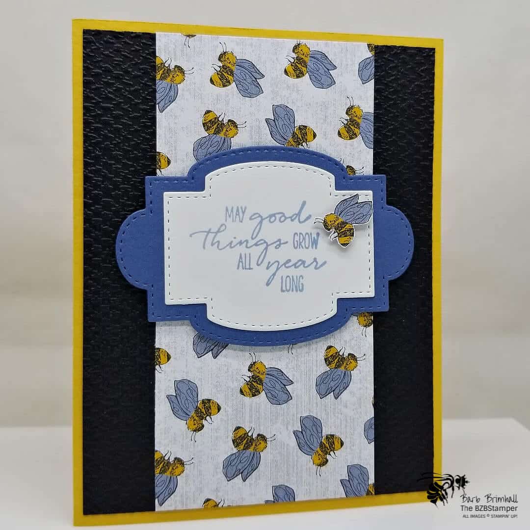 Blue Bee Handmade Card
