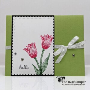 A Simple Handmade Tulip Card