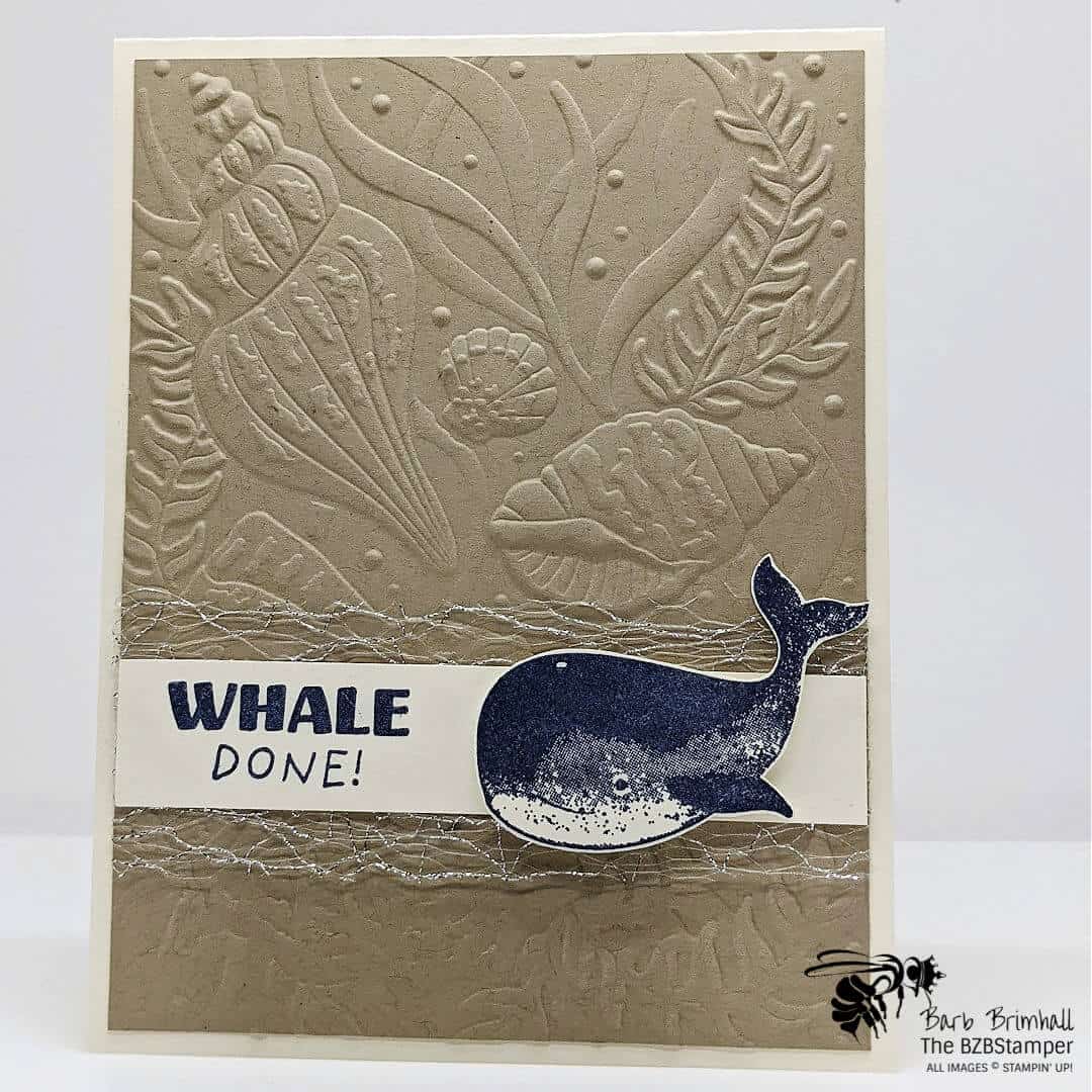 congratulations card with a blue whale