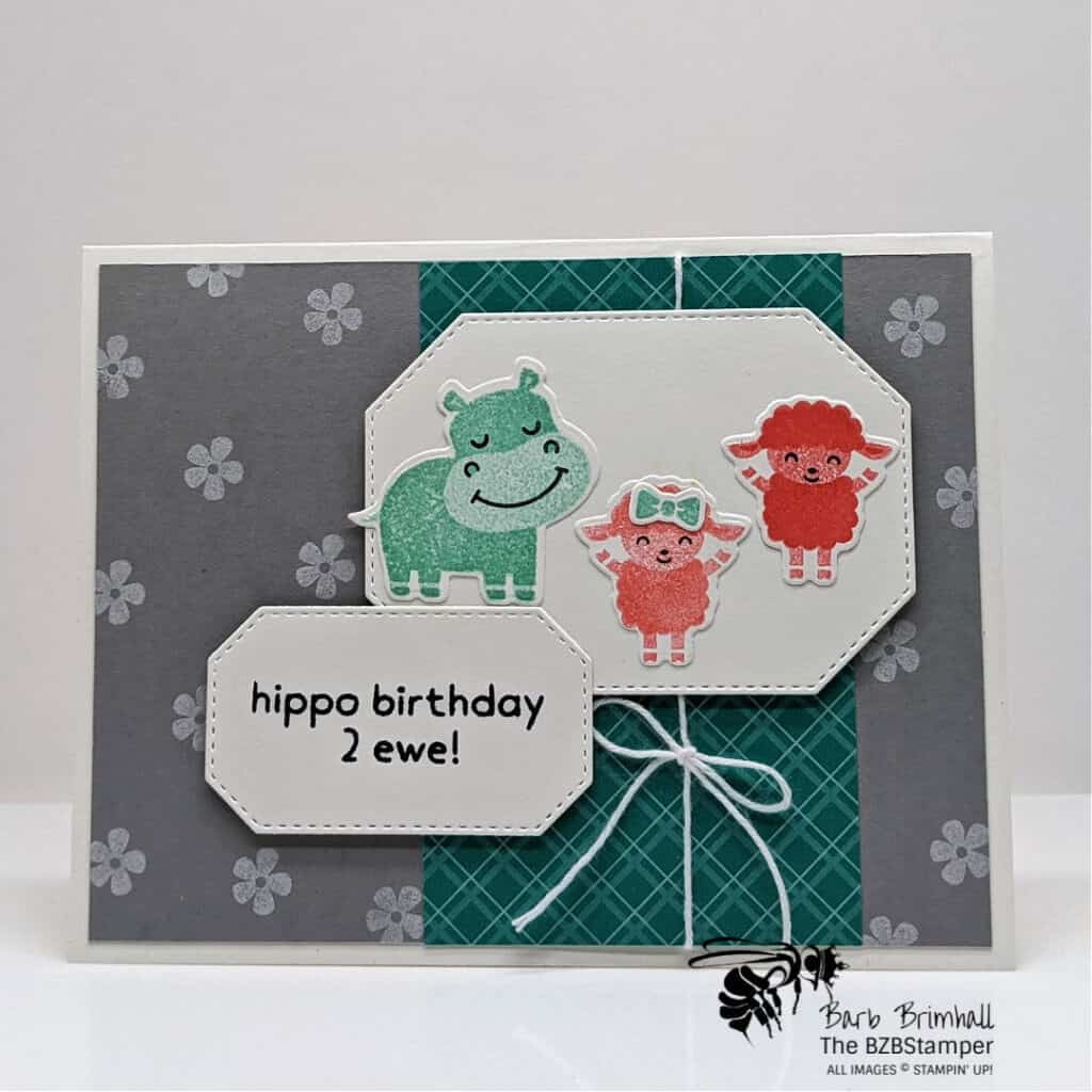 Easy Cardmaking with Hippo and Friends Dies