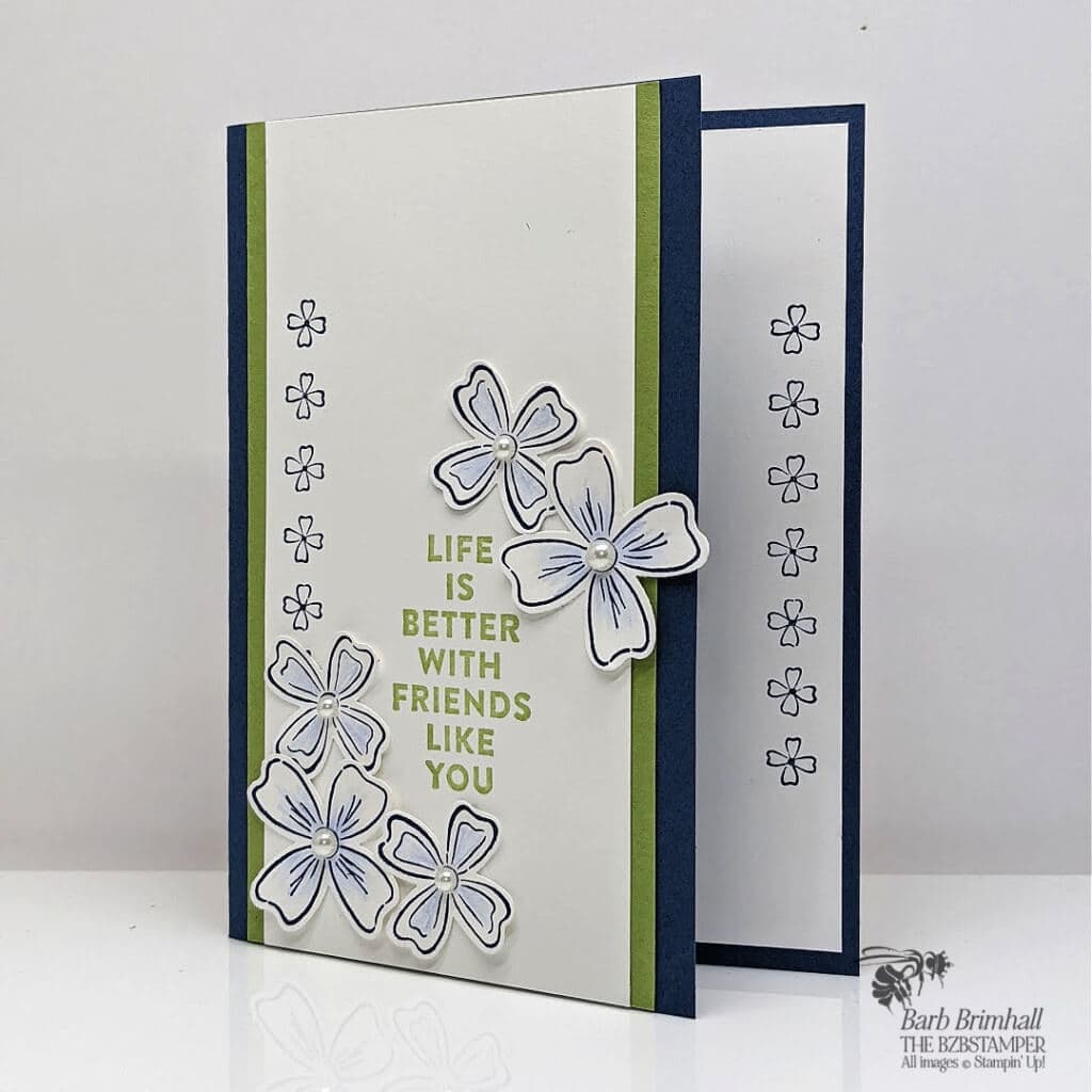 0601stampin up flowers of friendship thinking of you navy