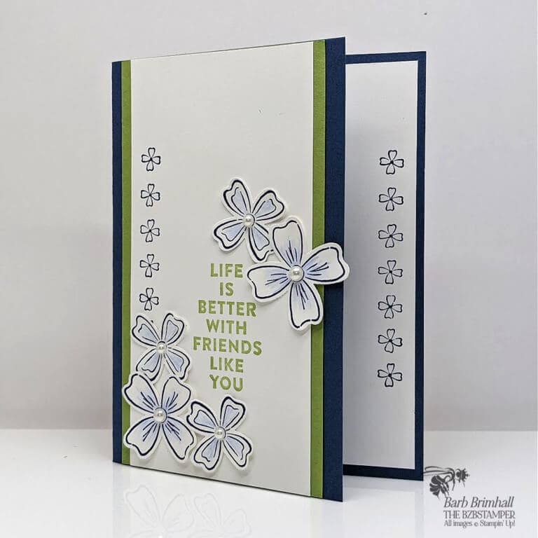 Easy Card using the Flowers of Friendship Bundle