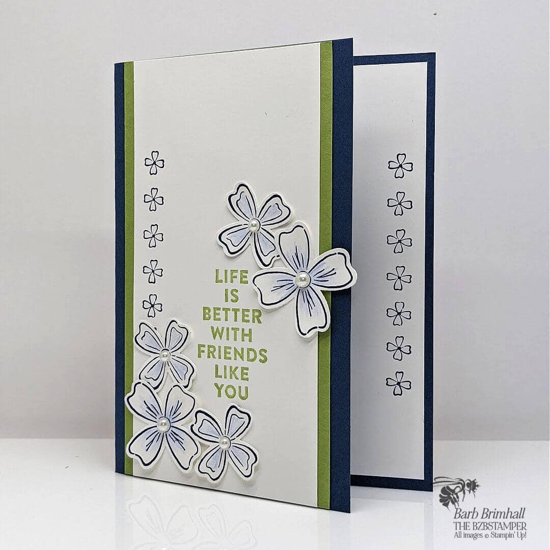 Easy Card using the Flowers of Friendship Bundle