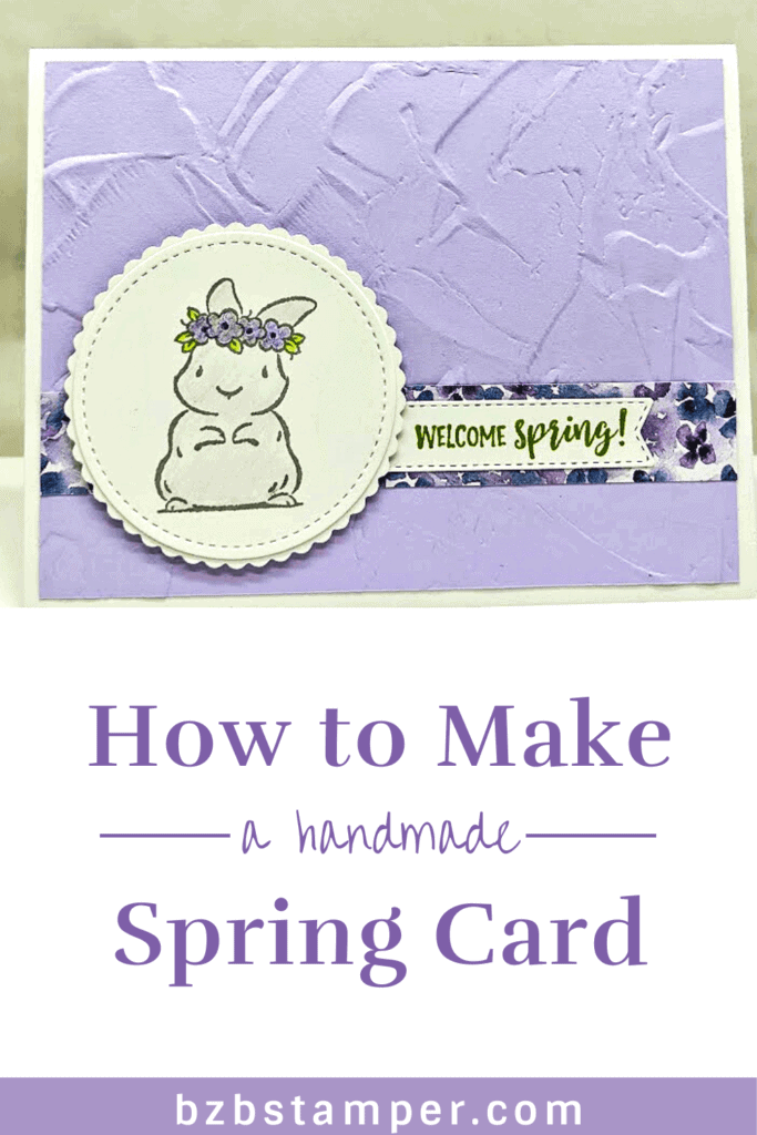 Purple Bunny Card featuring the Springtime Joy Card by Stampin' Up!