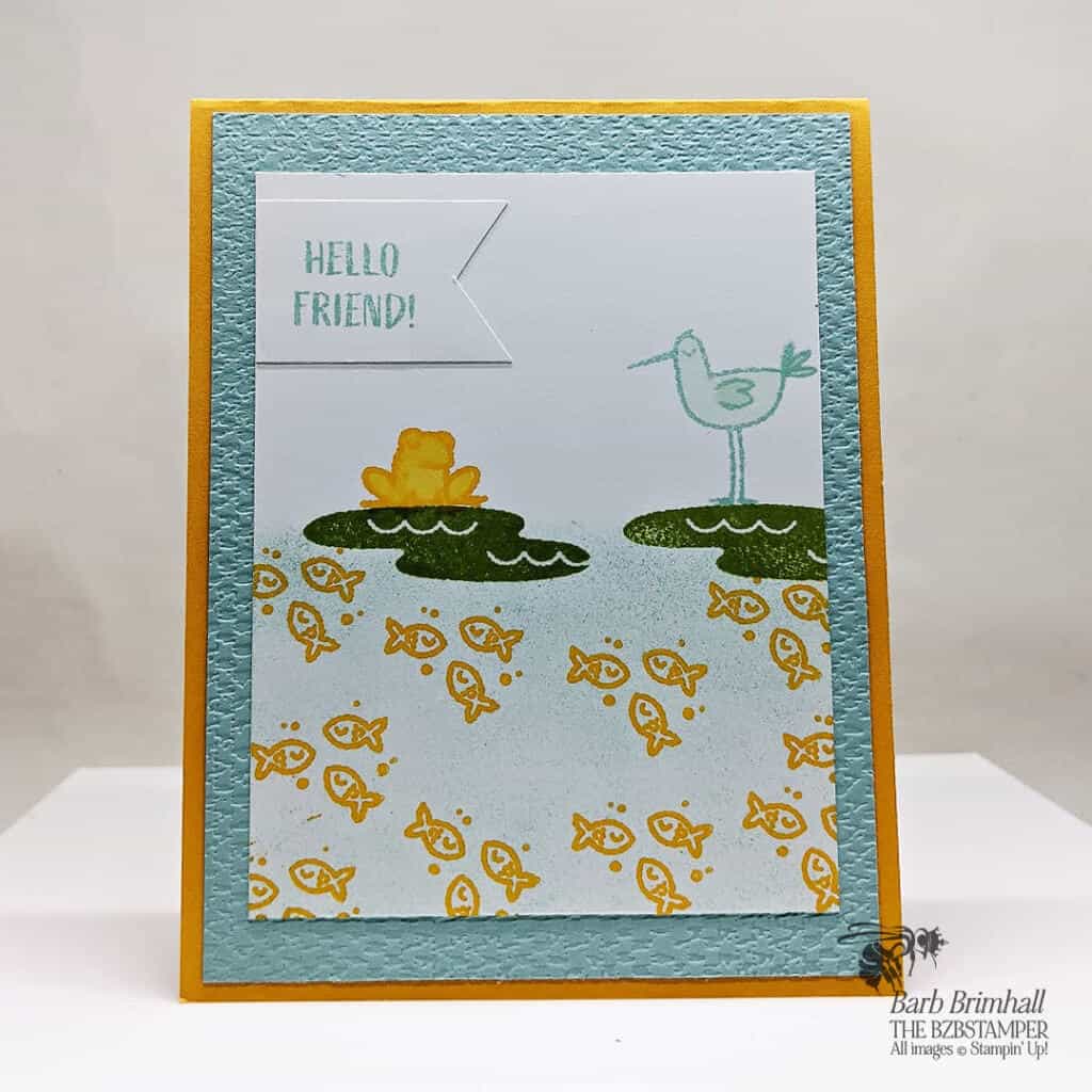 Oh Snap Stamp Set by Stampin' Up! in blue and yellow