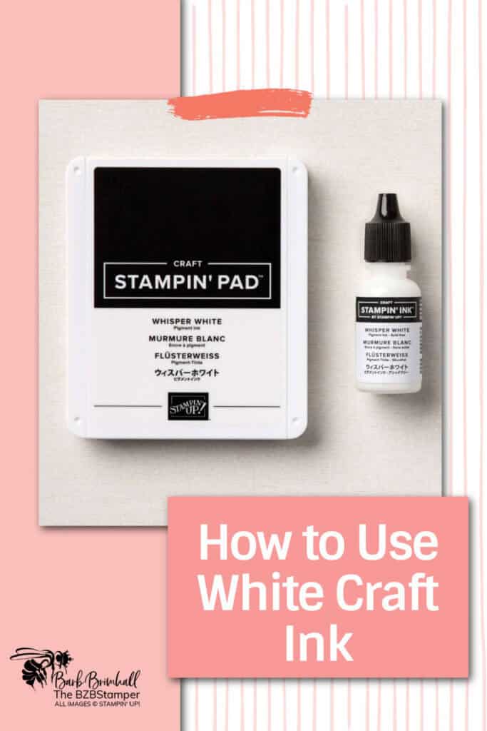 How to use white craft ink