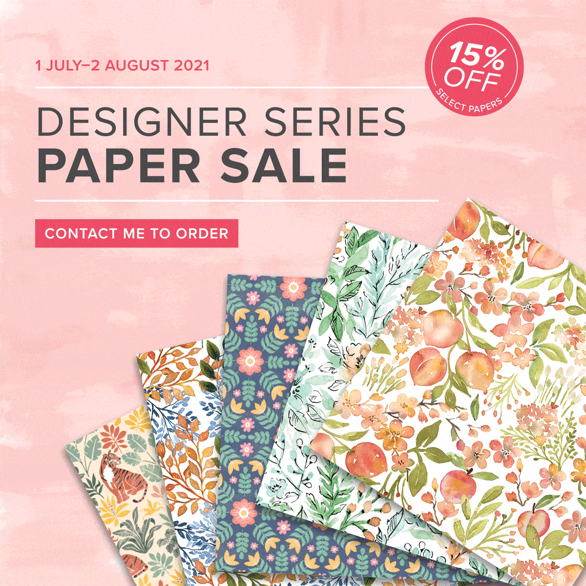Stampin' Up! Designer Papers on Sale
