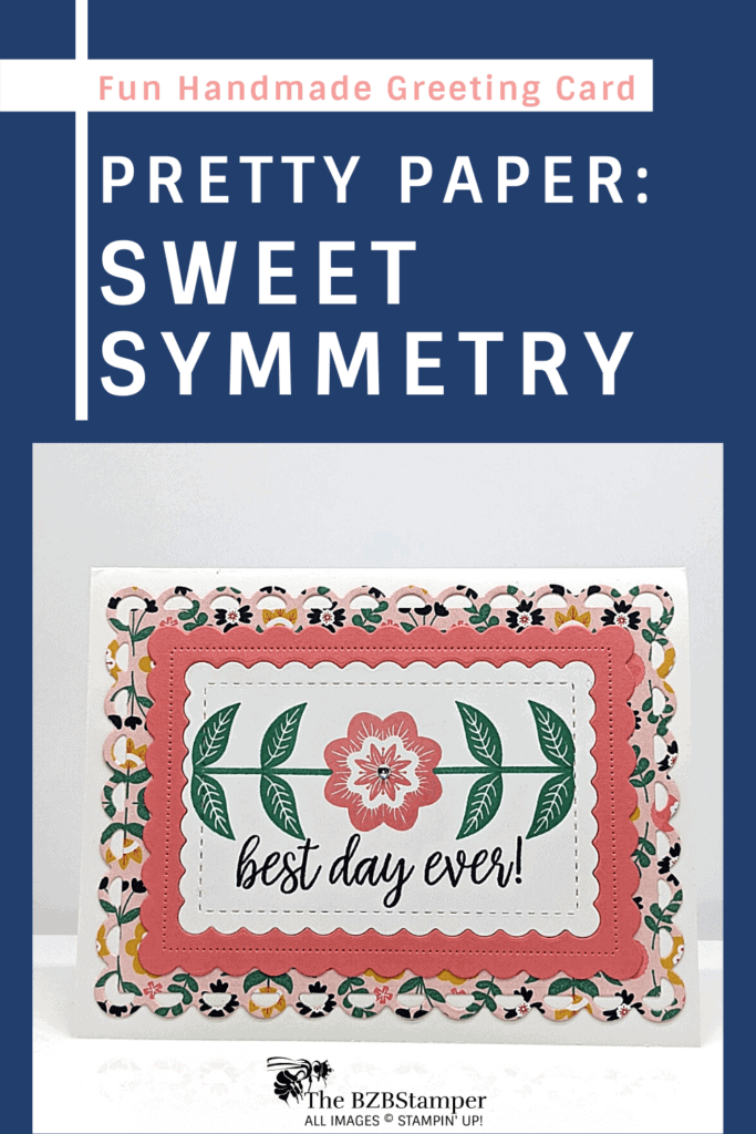 Sweet Symmetry Designer Paper in Flirty Flamingo
