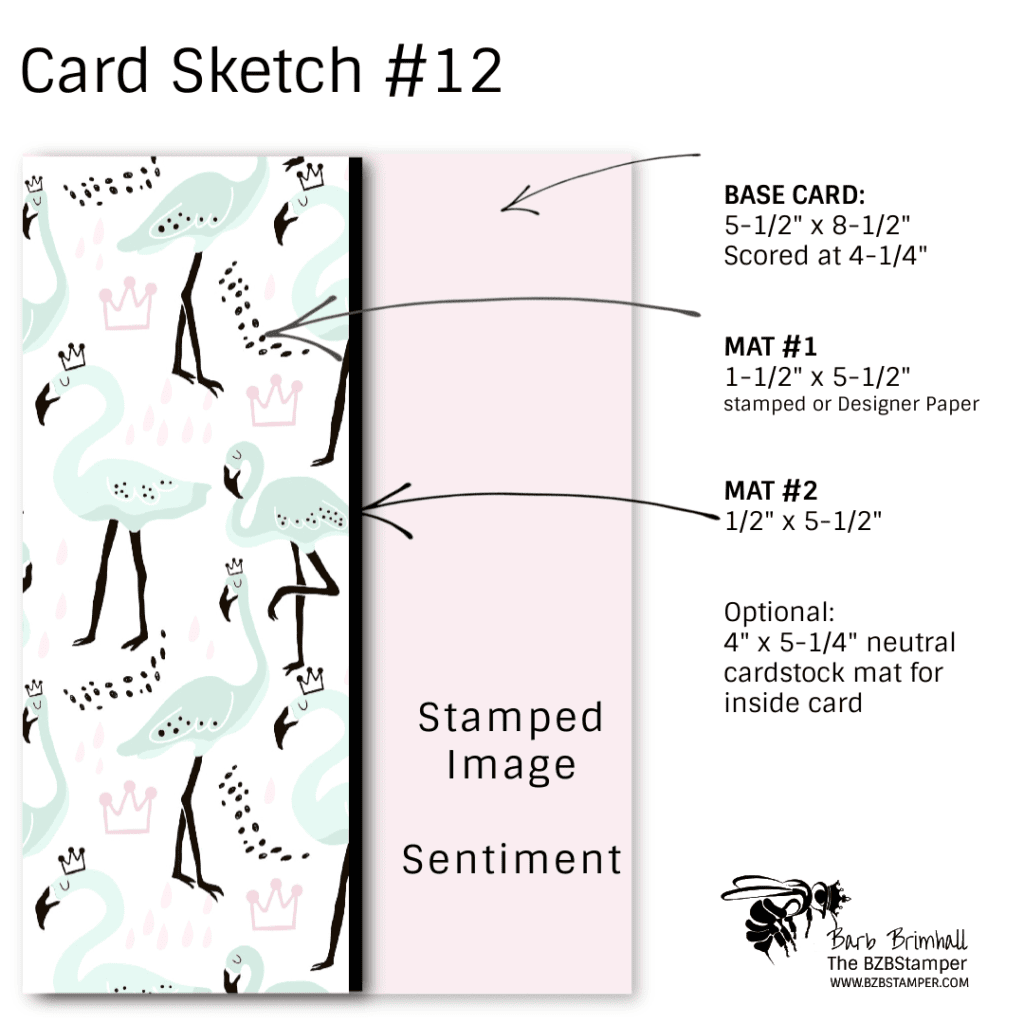 Card Sketch Card Layout BZBStamper for easy card design #12