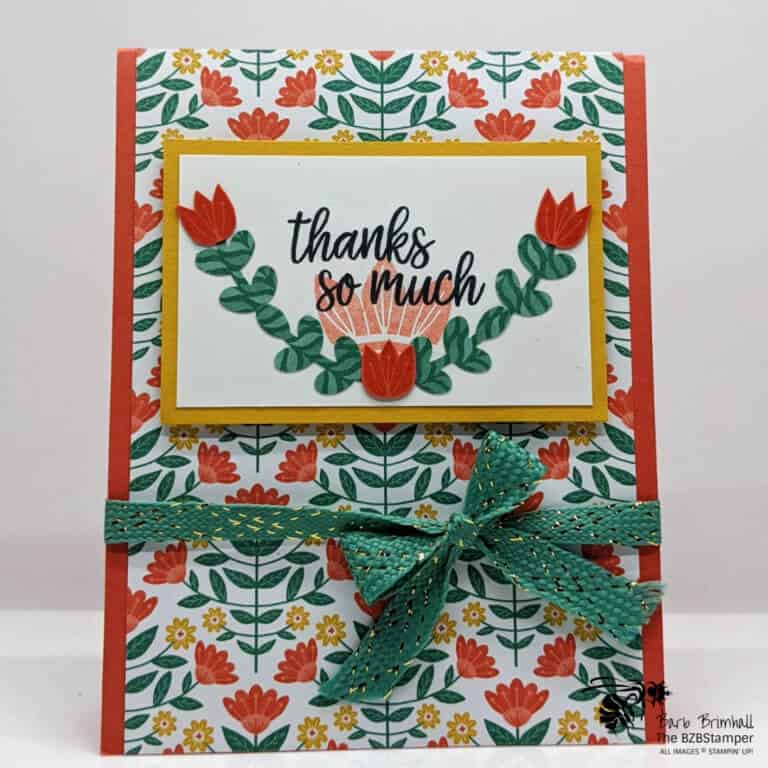 In Symmetry Bundle by Stampin' Up! coral flowers