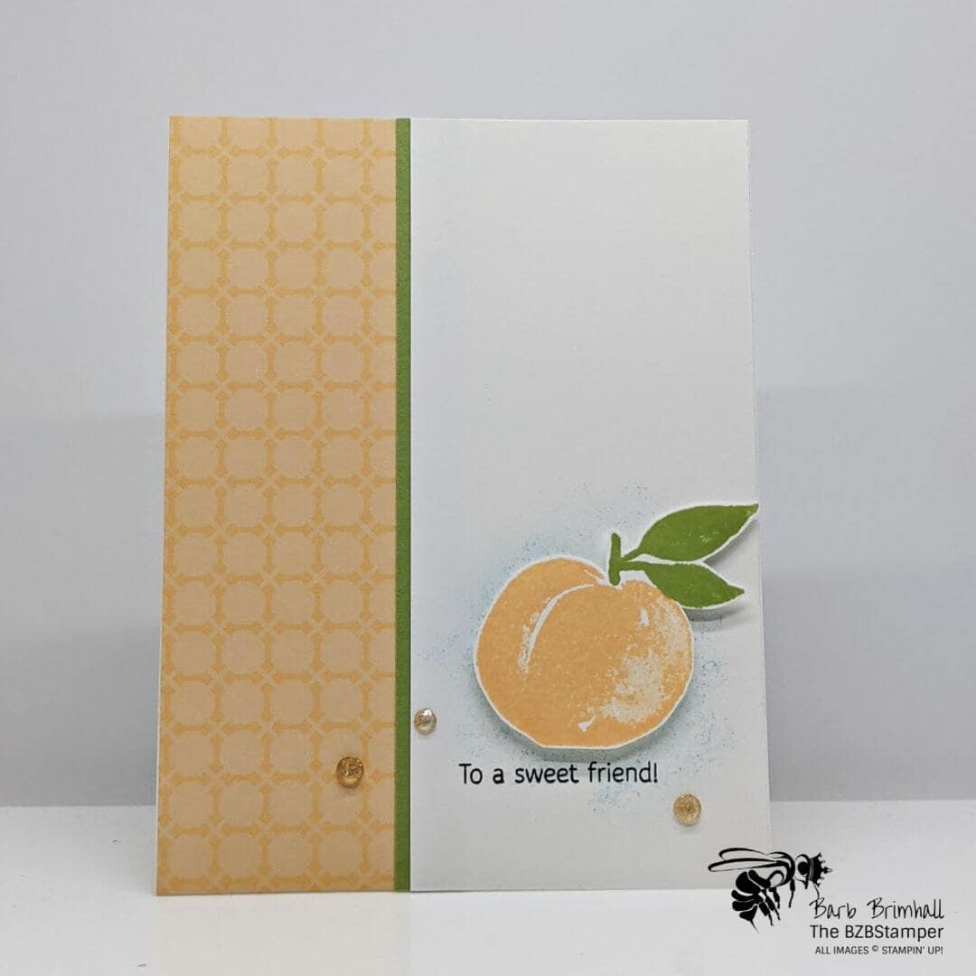 Super Simple Friendship Card with a peach