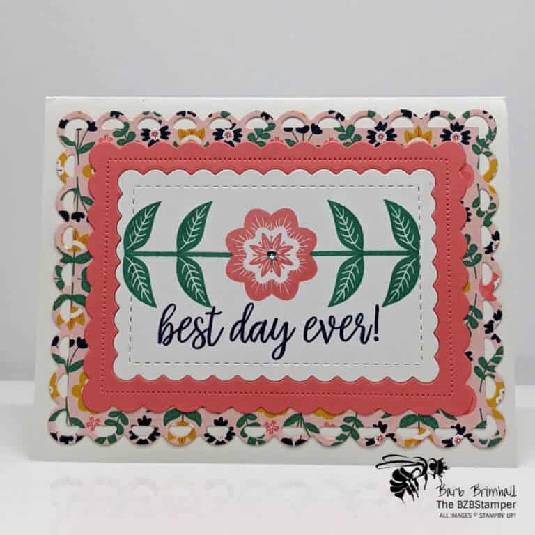 Sweet Symmetry Designer Paper in Flirty Flamingo