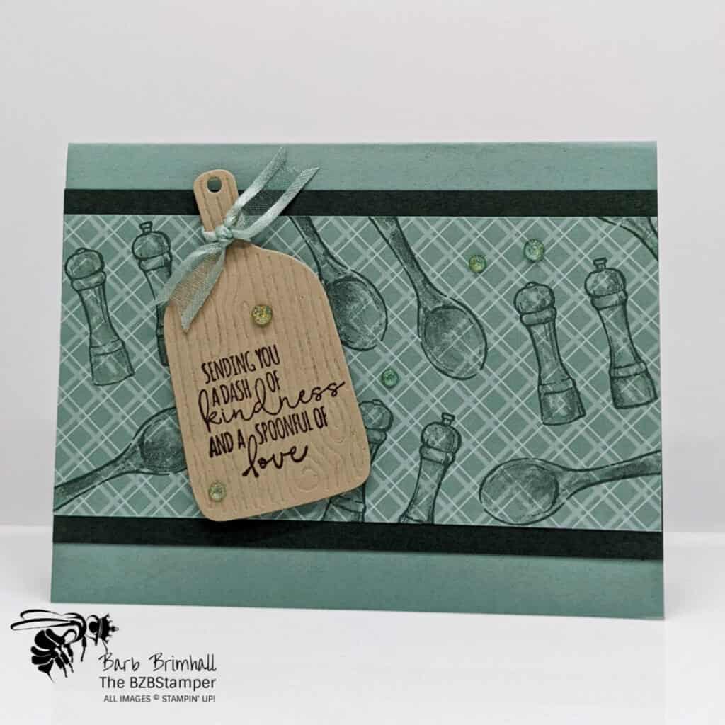 A Handmade Greeting Card for Chefs in Green