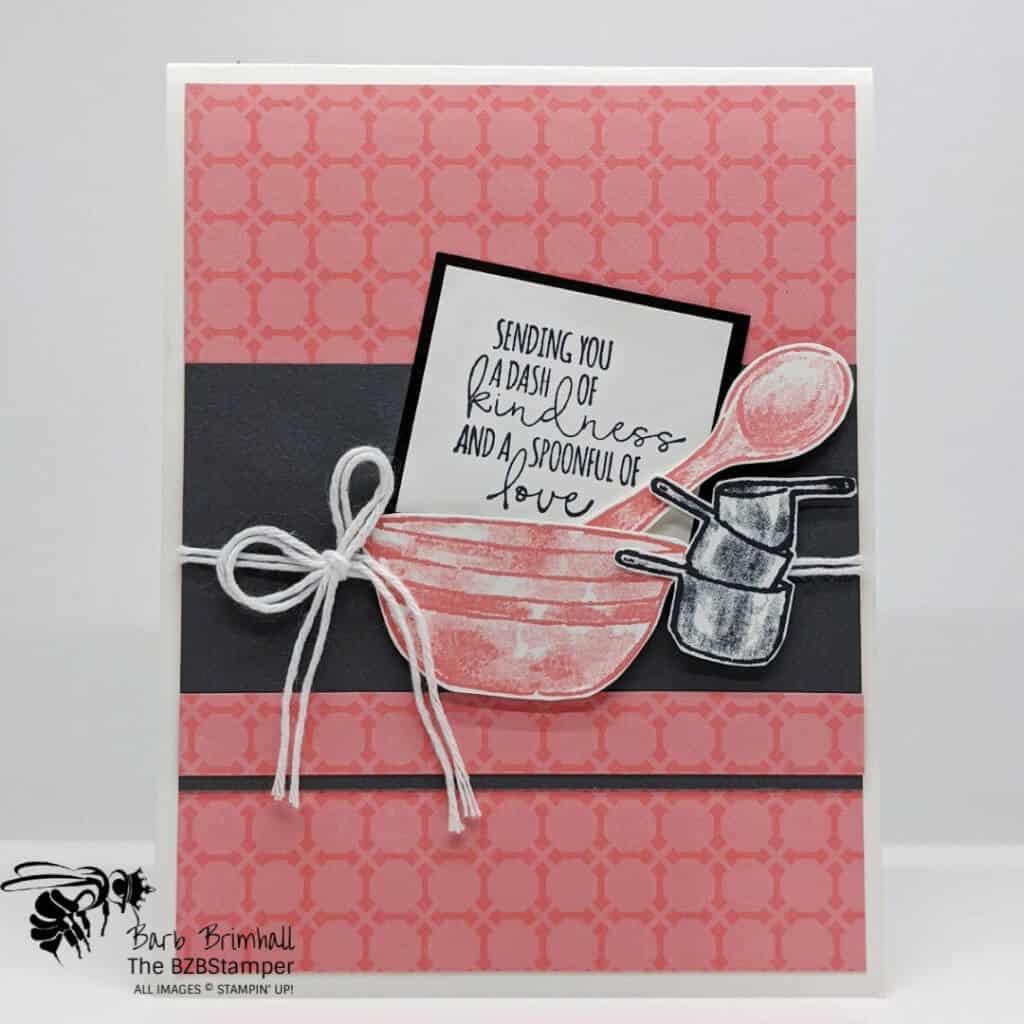 Versatile Handmade Card Sketch in Flirty Flamingo