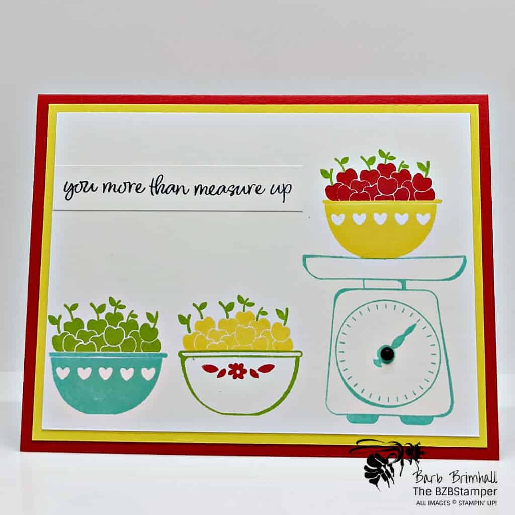 Stampin Up Measure of Love stamp set in bold colors