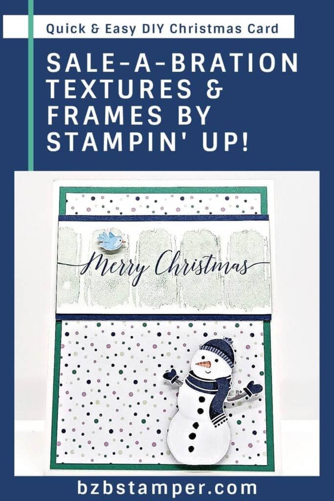 Quick and Easy Christmas Card iwth Textures & Frames Stamp Set