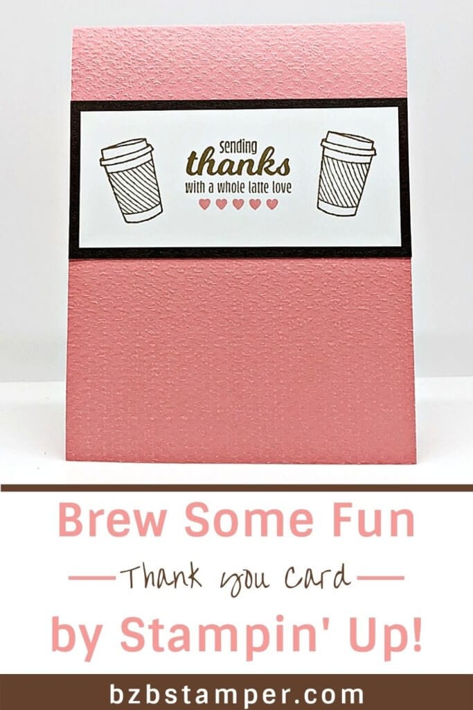 Cardmaking Tutorial using Stampin Up Masks in Pink and Brown