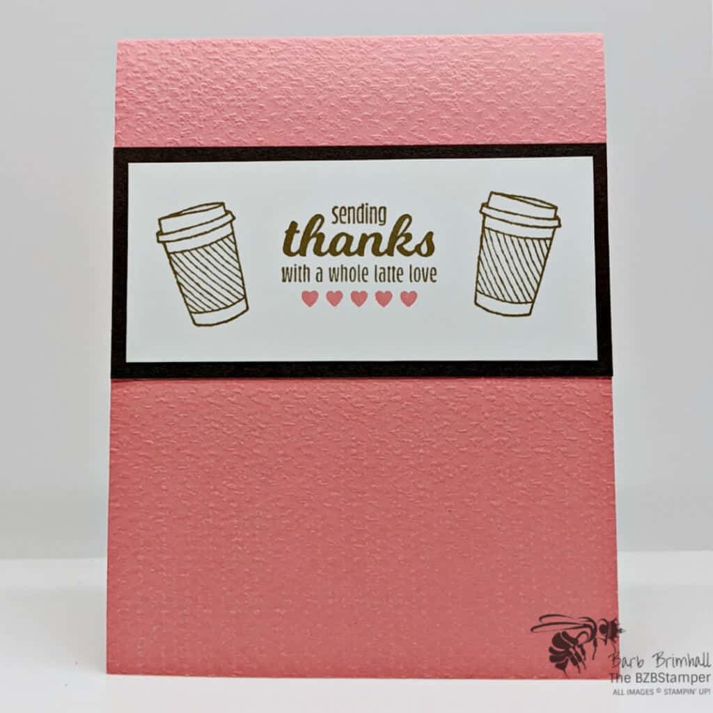 Cardmaking Tutorial using Stampin Up Masks in Pink and Brown