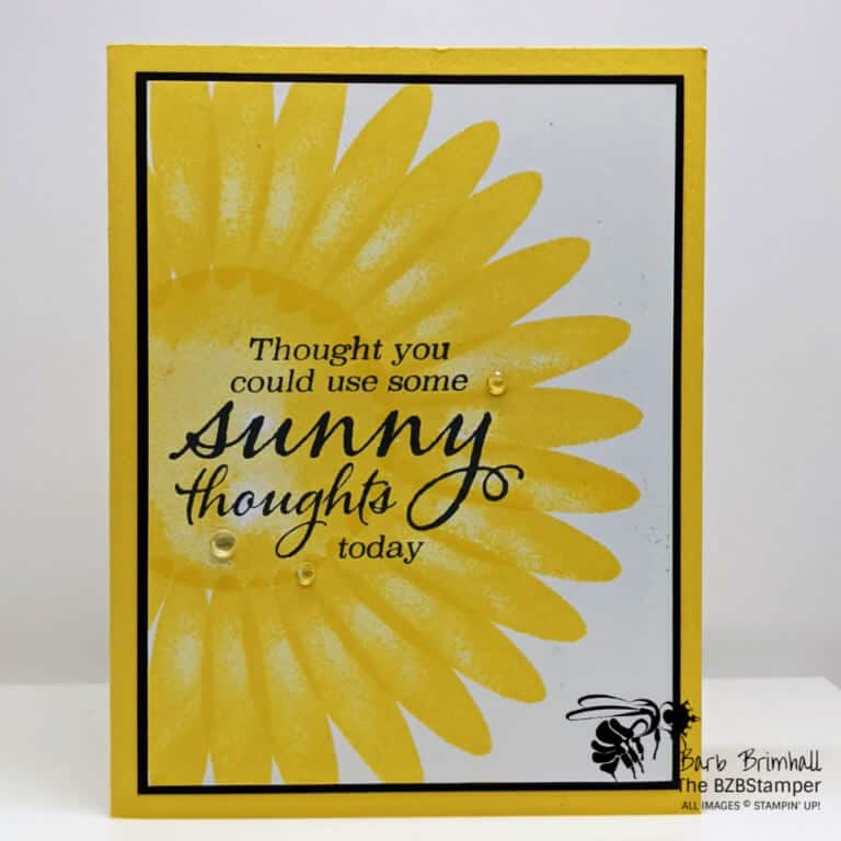 Watercolor Shapes by Stampin Up in yellow