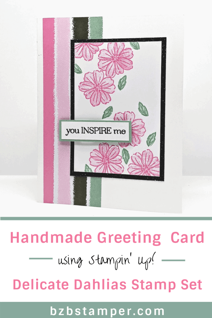Delicate Dahlias Stamp Set in Pink