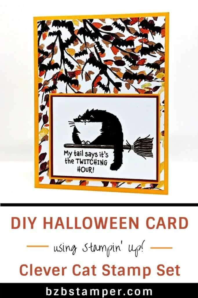 Clever Cats Stamp Set using Fall Patterned Paper