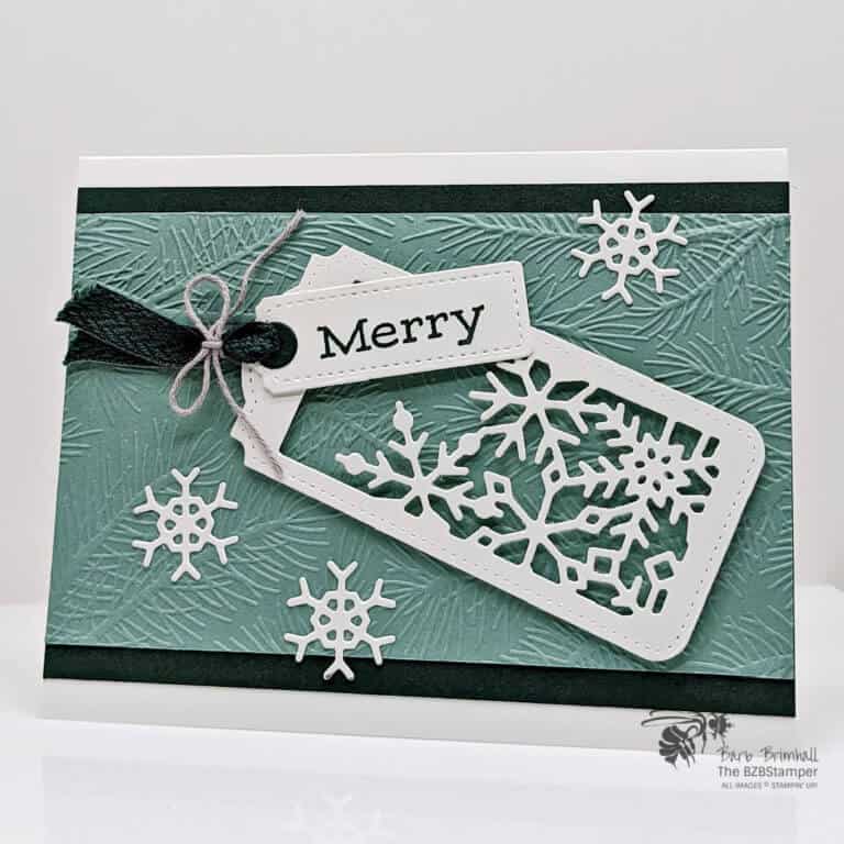 Christmas Card featuring the Time of Giving Bundle by Stampin' Up!