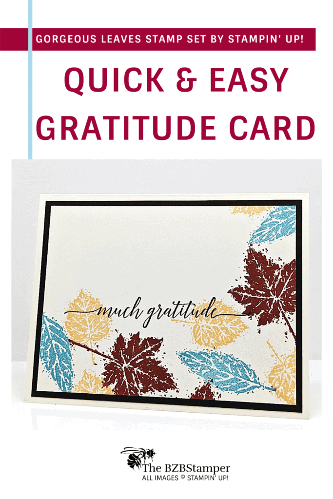 Autumn Leaves Card featuring the Gorgeous Leaves Stamp Set