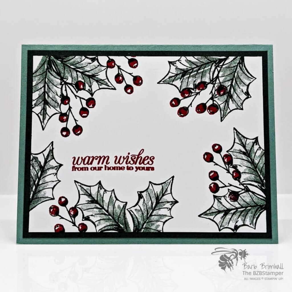 Poinsettia Petals Stamp SEt by Stampin' Up! in green and red