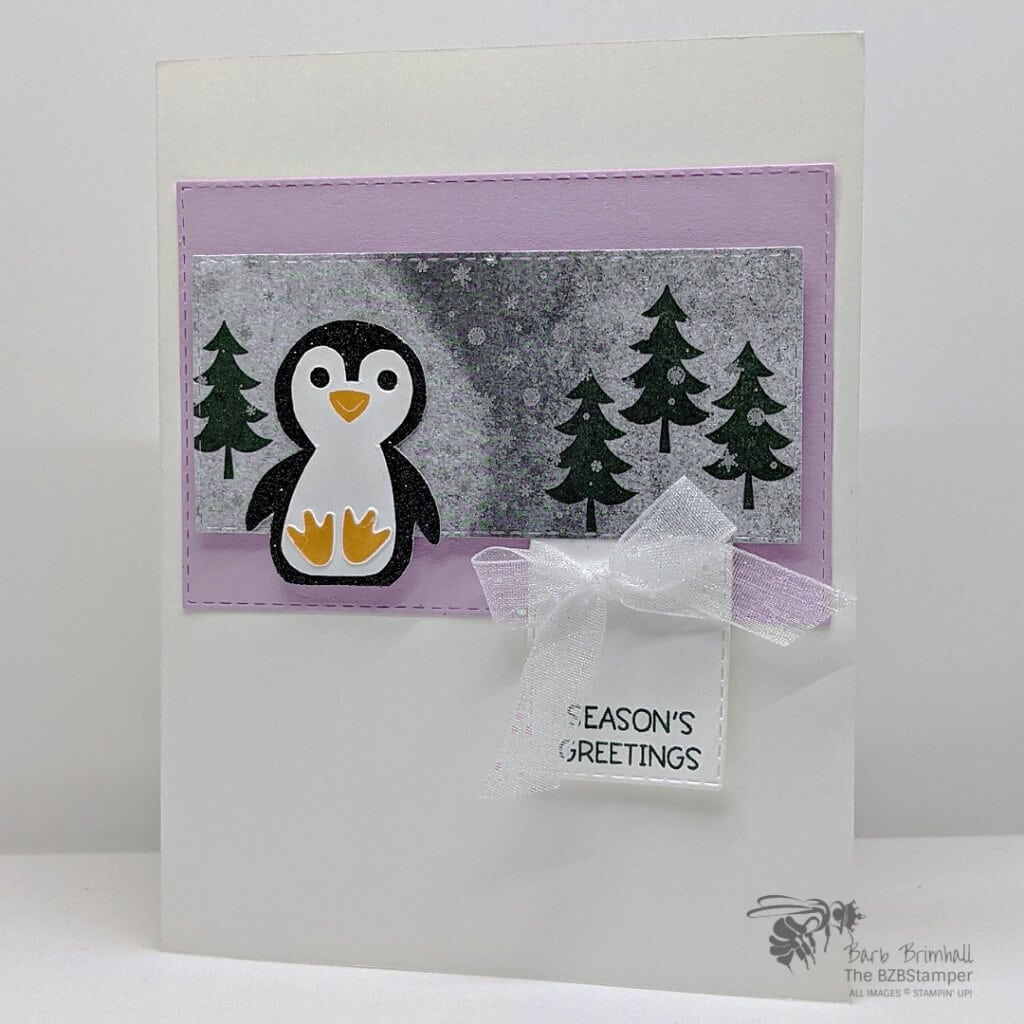 Penguin Place Stamp Set Easy Christmas Card