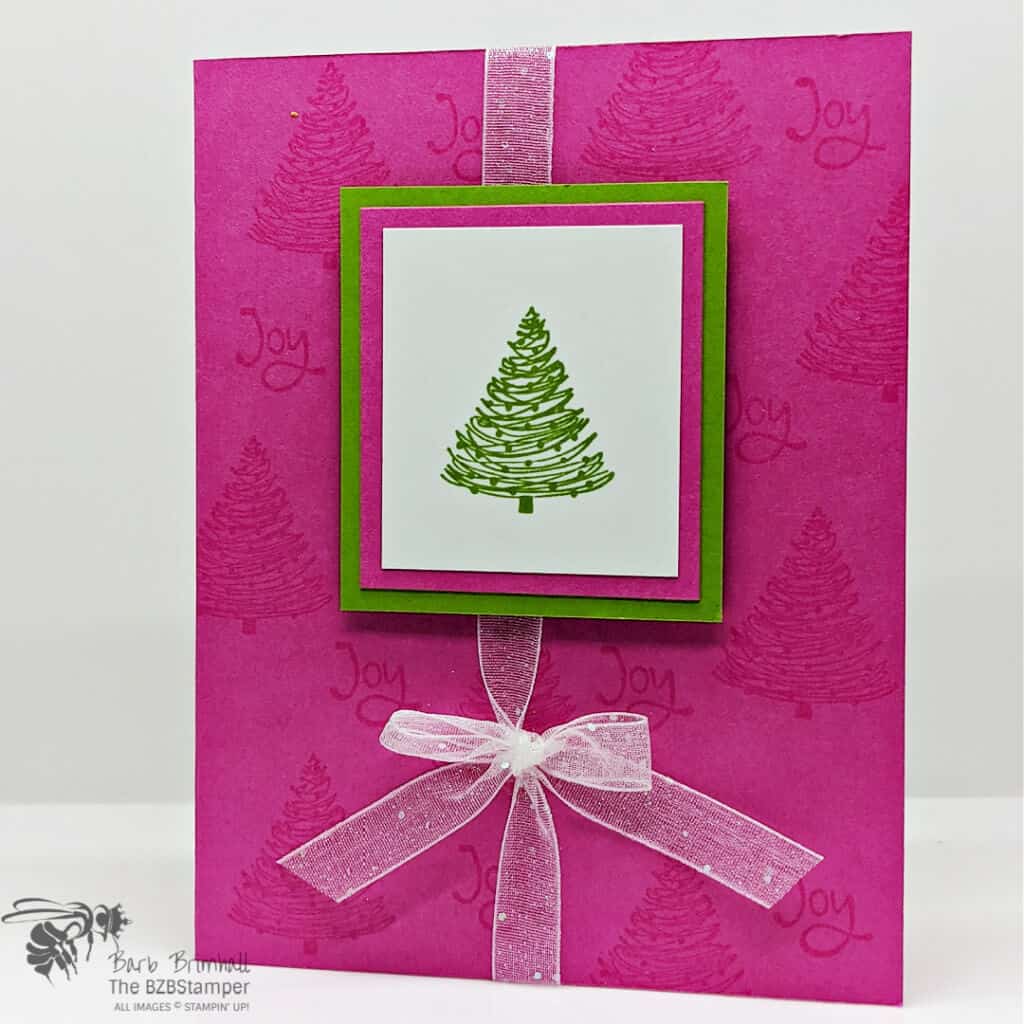 Whimsy & Wonder Christmas Card in Pink