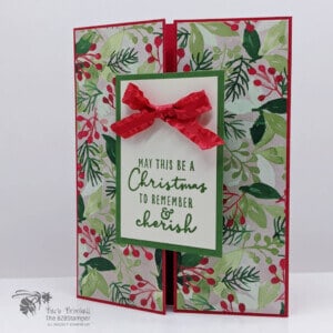 Simple Christmas Card using the Gate Fold Technique