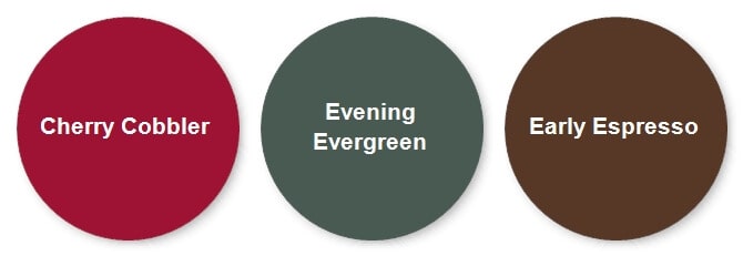 Cardmaking Color Combination in Cherry Cobbler, Evening Evergreen and Early Espresso