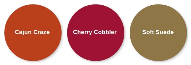 Cardmaking Color Combination in Cajun Craze, Cherry Cobbler and Soft Suede
