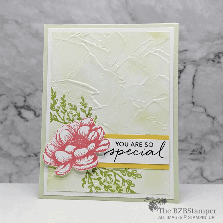 Tasteful Touches Stamp Set by Stampin' Up! in pink and green