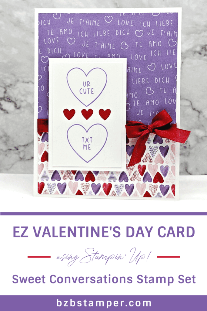 Purple and Red Valentine's Day Card