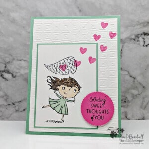 Pink and Green Chasing Butterflies by Stampin' Up