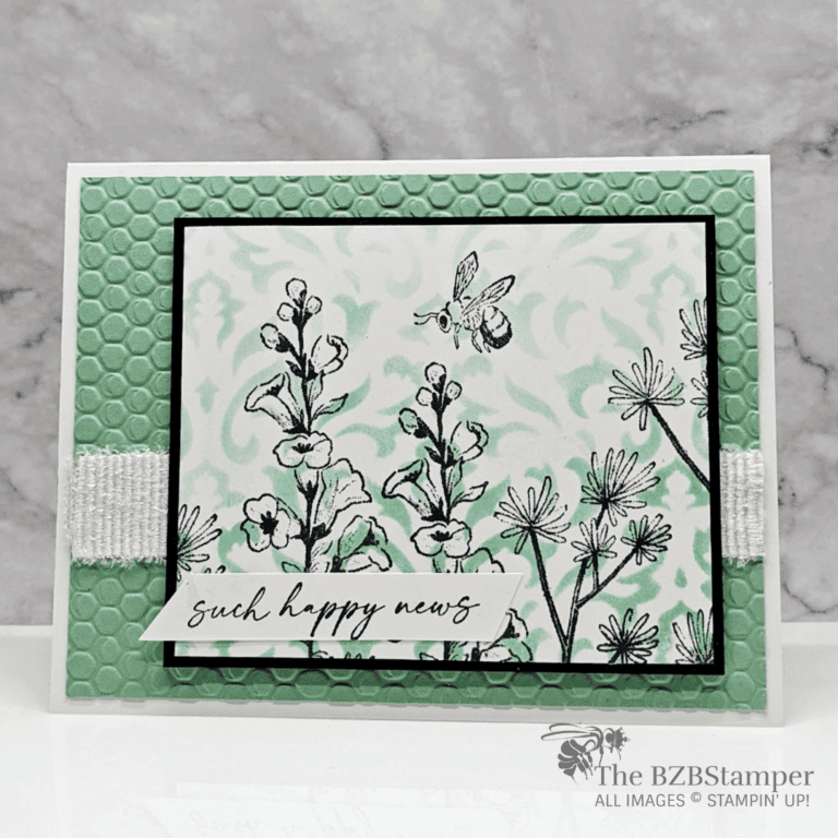 Honeybee Home Stamp Set in Green & Black
