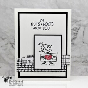 Robot Valentine's Day Card using Nuts & Bolts Stamp Set by Stampin' Up!