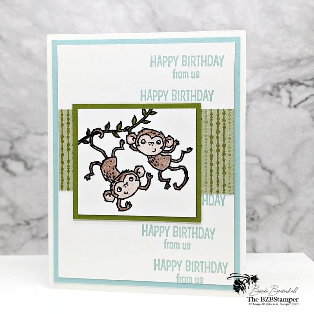 Birthday Card featuring the Catch You Later Stamp Set