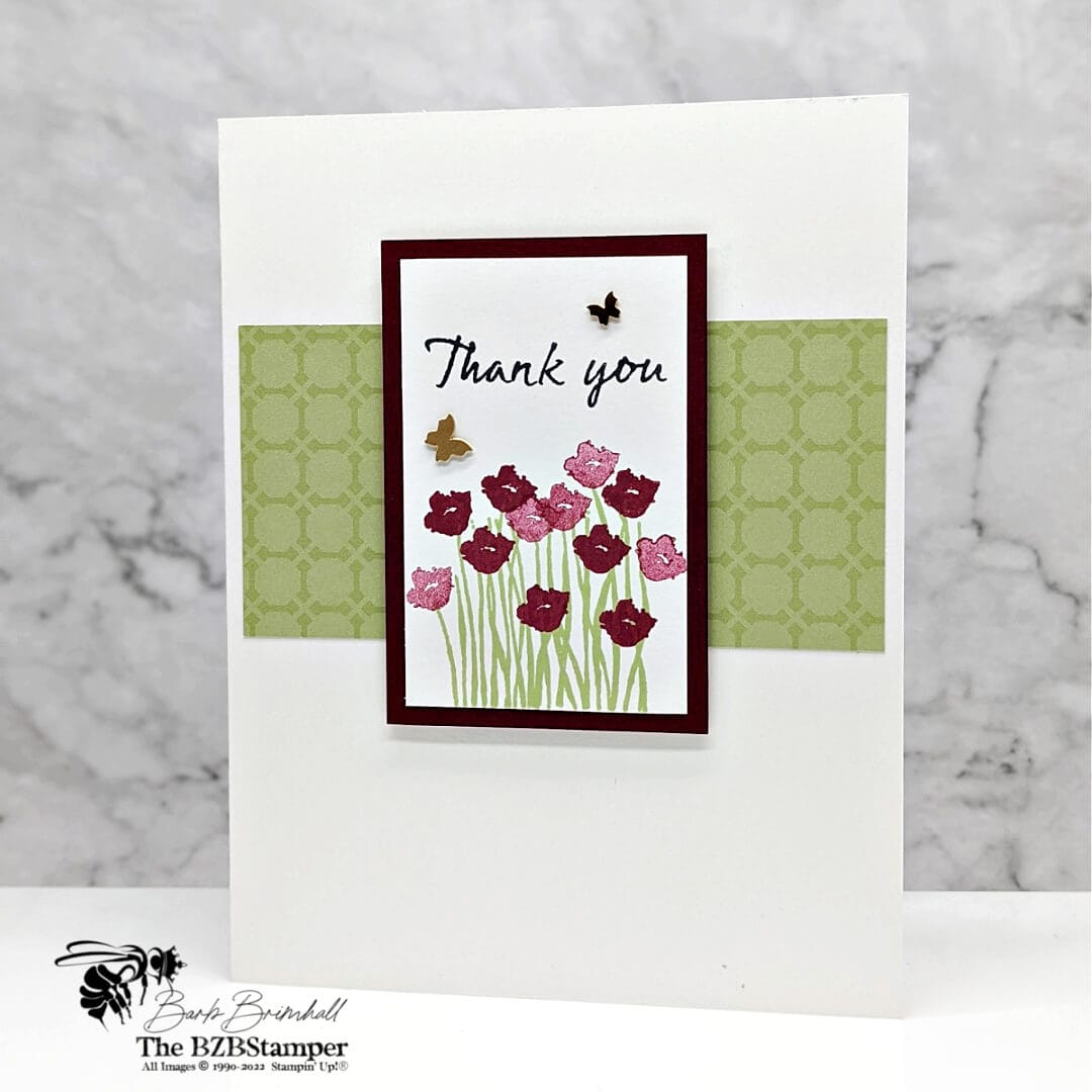 Simple Thank You Card using Two-Step Stamps