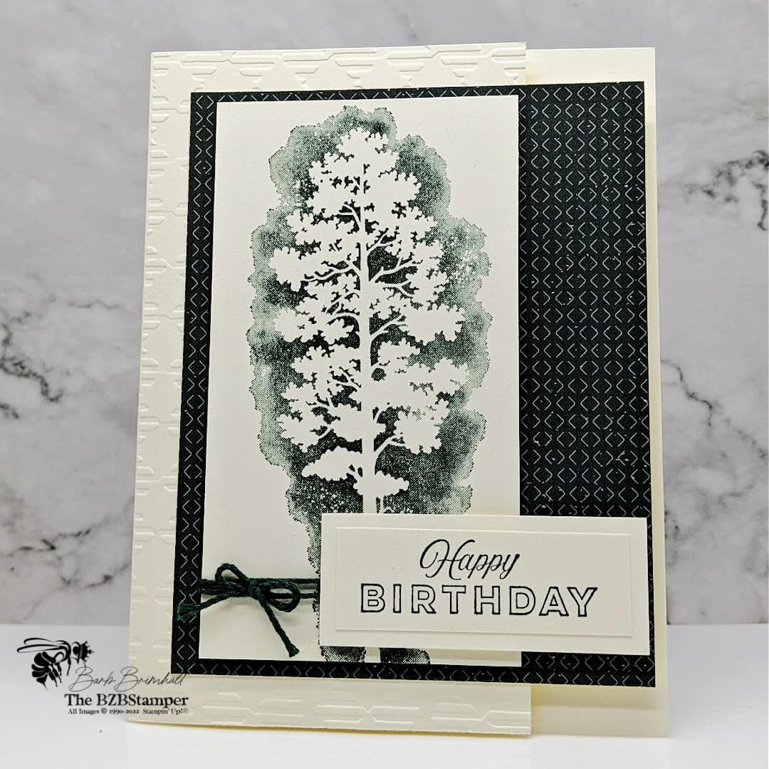 A Masculine Birthday Card that is Easy to Make