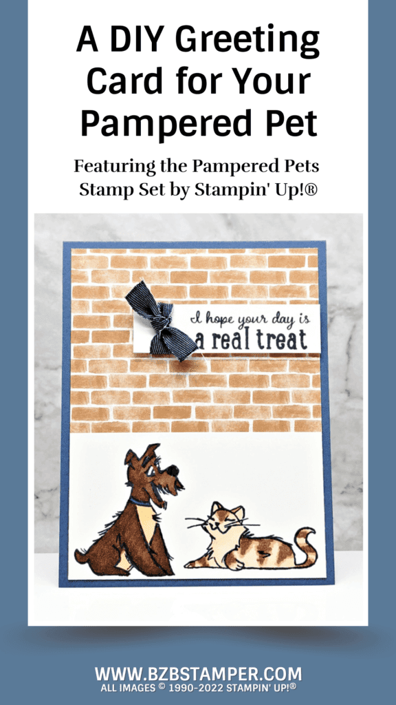 Pampered Pets Stamp Set by Stampin' Up! Handmade Card