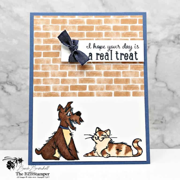 Pampered Pets Stamp Set by Stampin' Up! Handmade Card