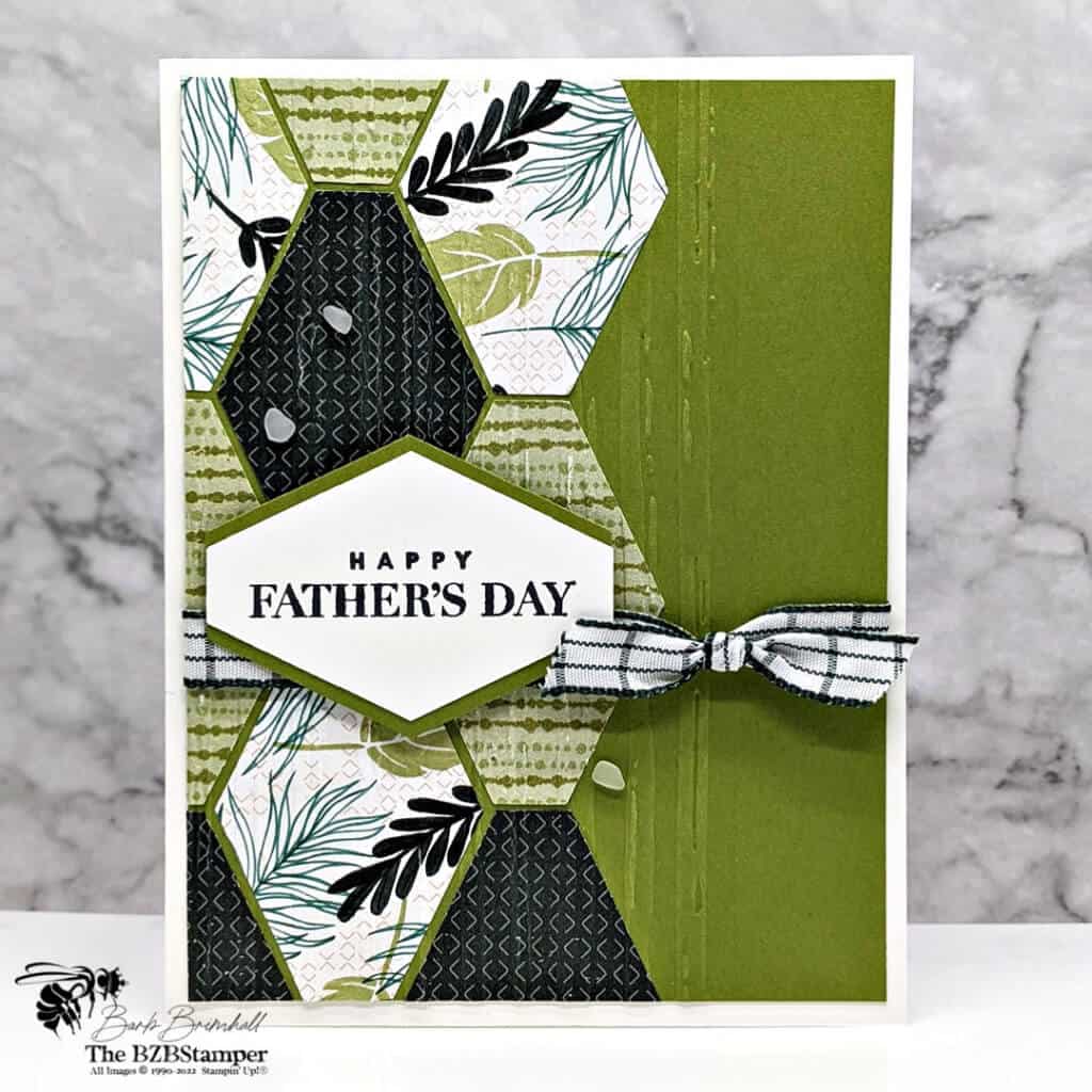 Green Father's Day Card using Stampin' Up! products