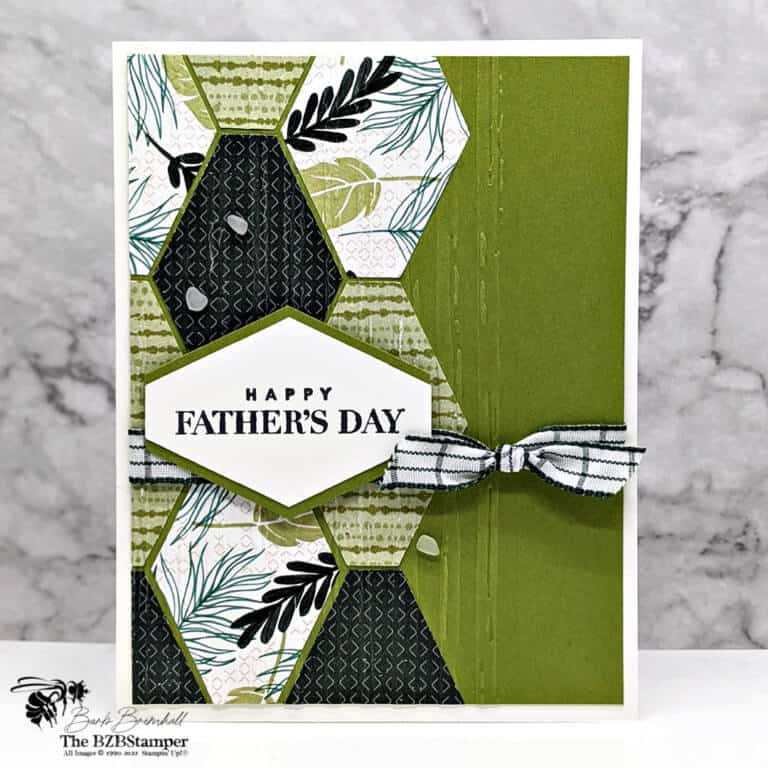 Green DIY Father's Day Card using Stampin' Up! products