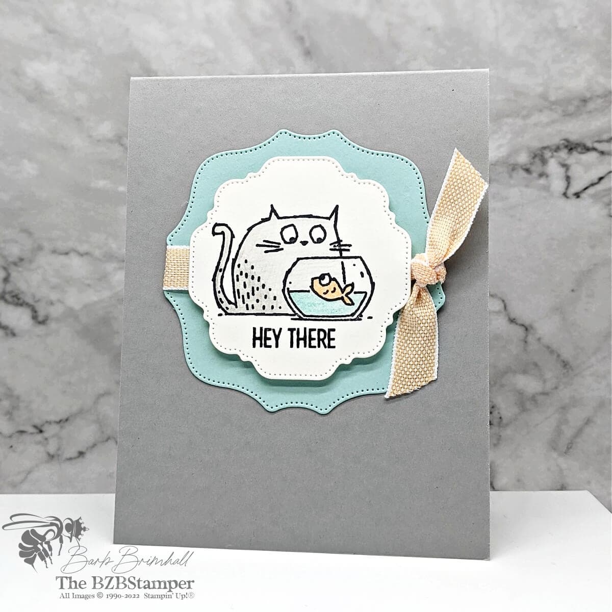 Quick Handmade Greeting Card for Cat Lovers